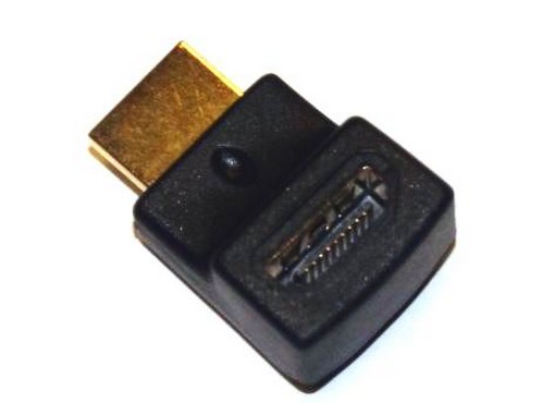 Переходник HDMI 19M to HDMI 19F (поворот на 90 градусов)	